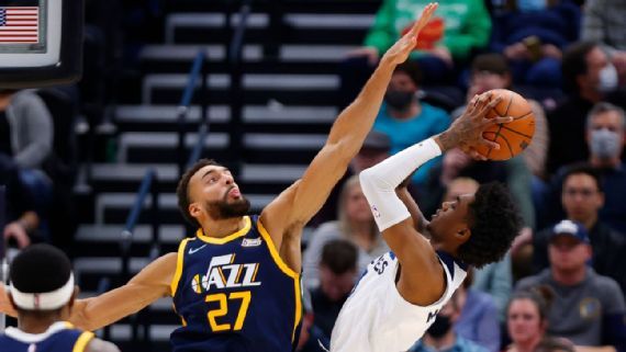  戈贝尔防守统治森林狼击败活塞